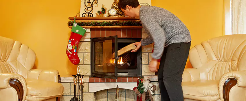 Rusted Metal Fireplace Restoration in Port Chester, New York
